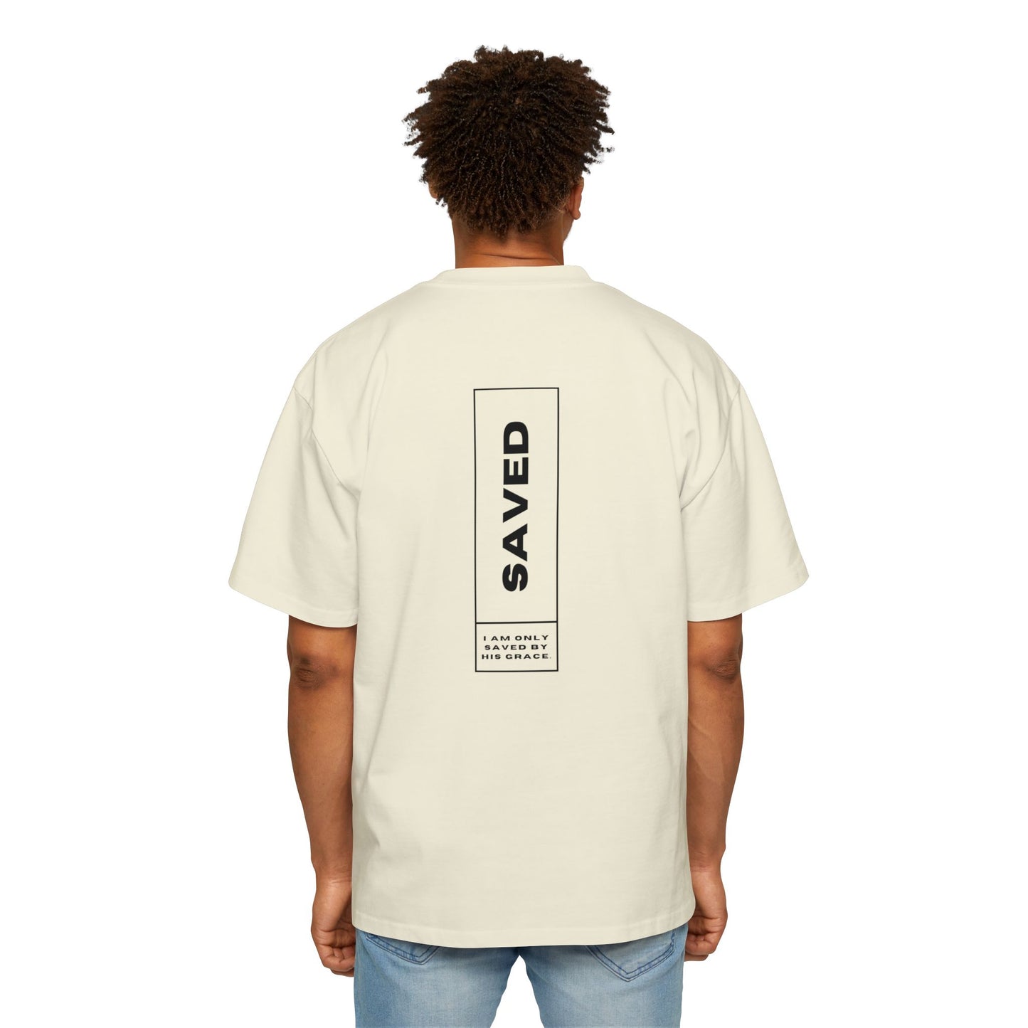 Heavy Oversized Tee - 'Saved'