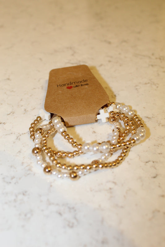 Cross Bundle Bracelet Set